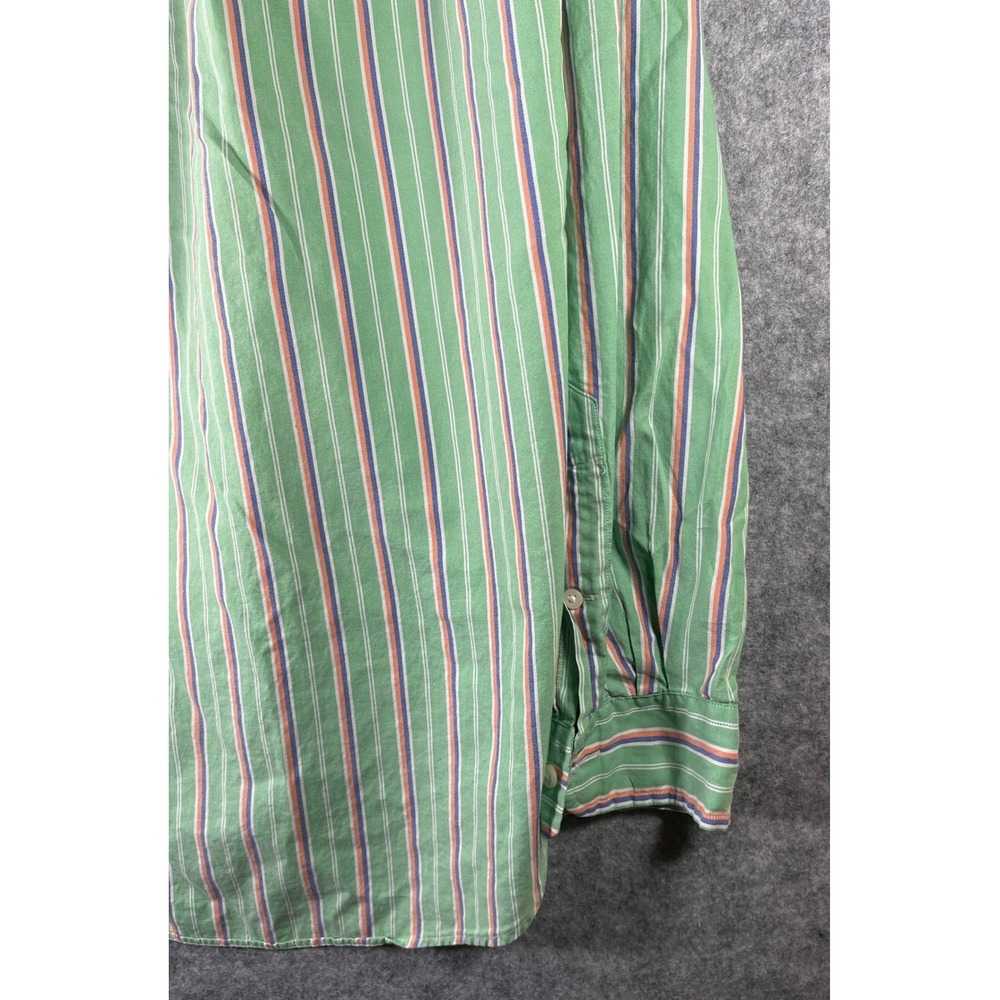 Ralph Lauren‎ Mens Green Striped Oxford Button Down Shirt Size M Long Sleeve - Picture 10 of 10